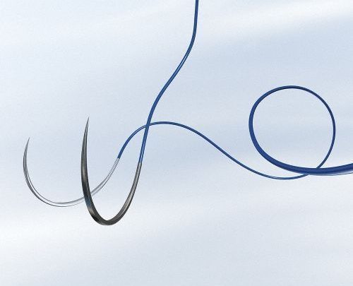 Atraumatic silk braided